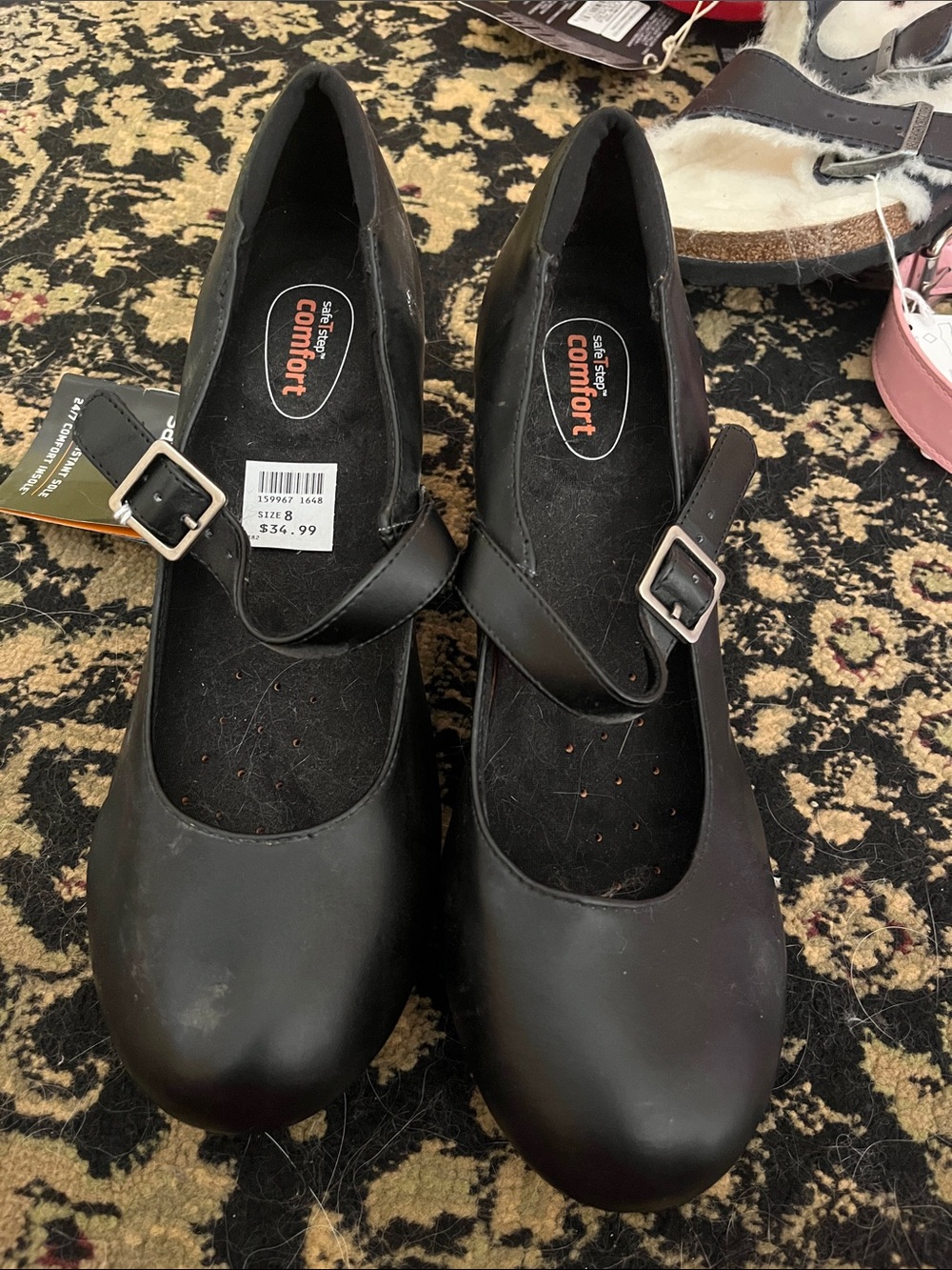 LOOK AT PHOTOS BEFORE BUYING Black Mary Jane Shoes with Buckle